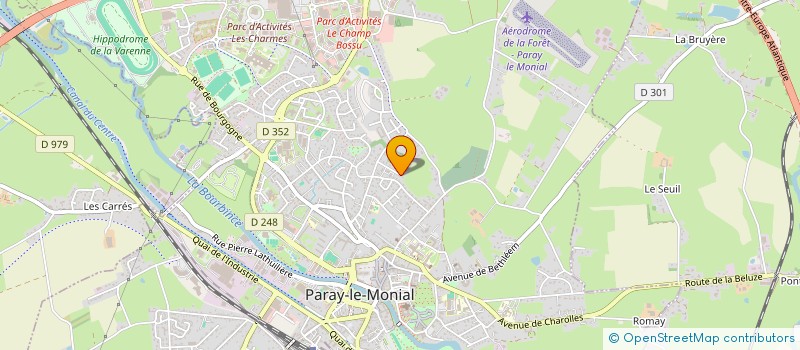 localisation de l'entreprise MONSIEUR BENOIT MATHELIN  PARAY-LE-MONIAL