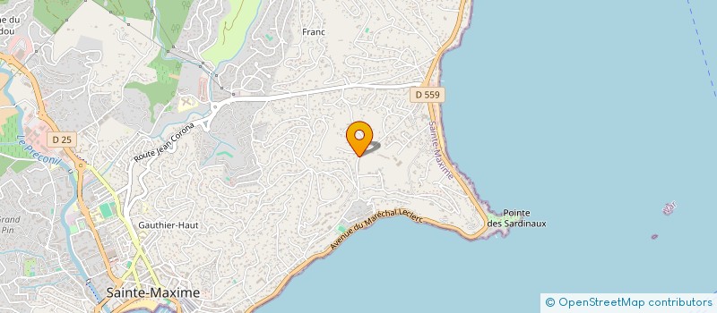localisation de l'entreprise MONSIEUR BENOIT MATHIOU à SAINTE-MAXIME