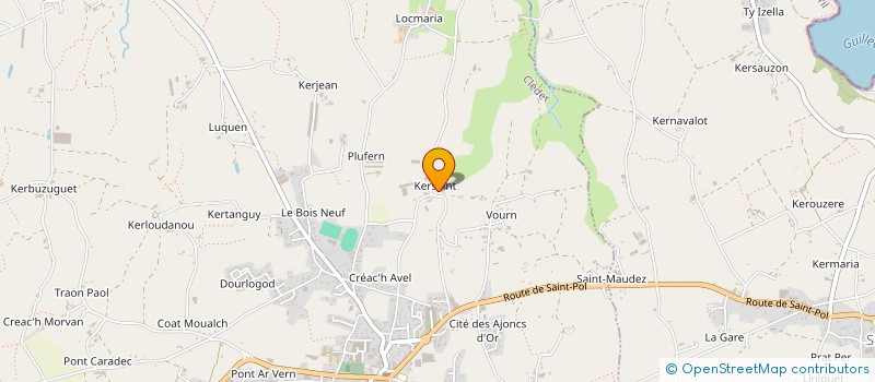 localisation de l'entreprise MONSIEUR BENOIT MEAR à CLEDER