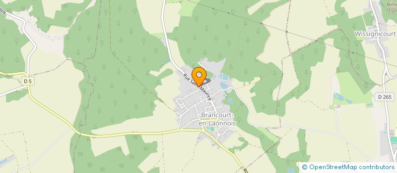 localisation de l'entreprise MONSIEUR BENOIT MEMBRE  BRANCOURT-EN-LAONNOIS