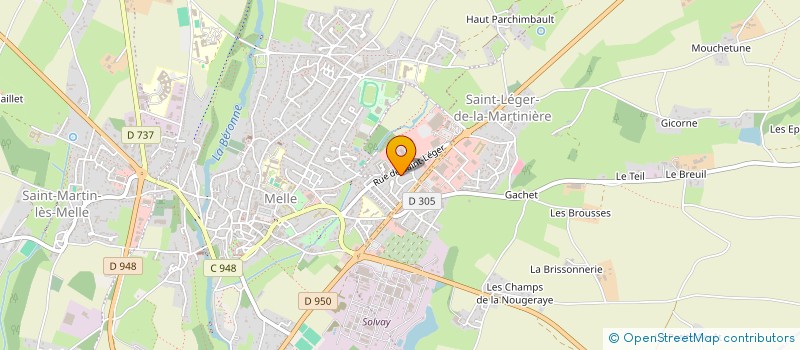 localisation de l'entreprise MONSIEUR BENOIT MENARD  CHANVERRIE