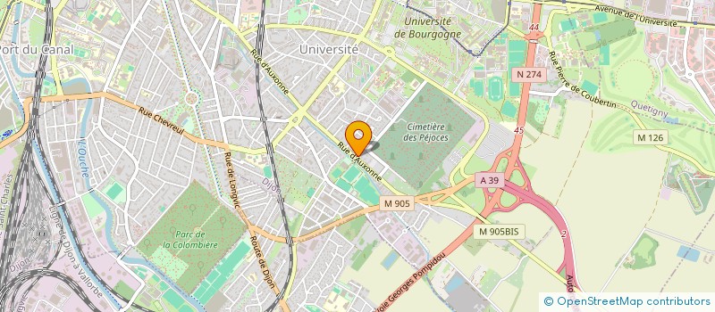 localisation de l'entreprise MONSIEUR BENOIT MENETRIER à DIJON