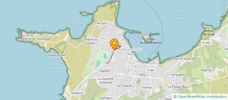 localisation de l'entreprise MONSIEUR BENOIT MENTRE  CAMARET-SUR-MER