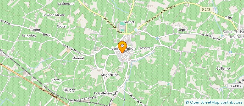 localisation de l'entreprise MONSIEUR BENOIT MERIAS  SAINT-SULPICE-DE-FALEYRENS