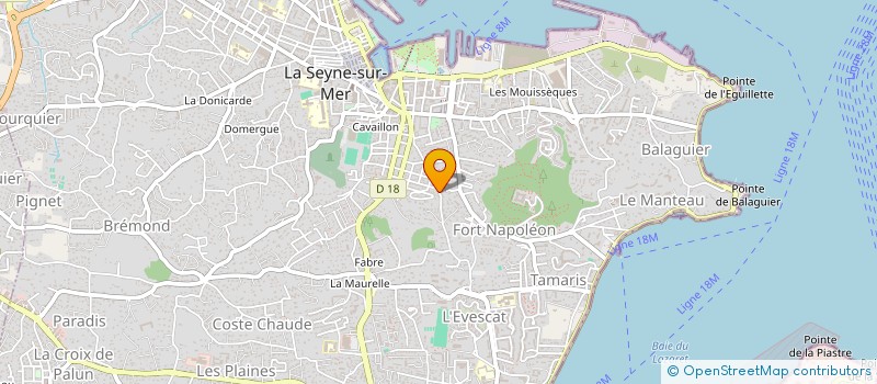 localisation de l'entreprise MONSIEUR BENOIT MERIAU à LA SEYNE-SUR-MER