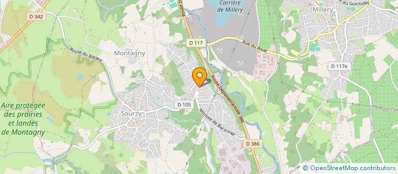 localisation de l'entreprise MONSIEUR BENOIT MERLATON  MONTAGNY