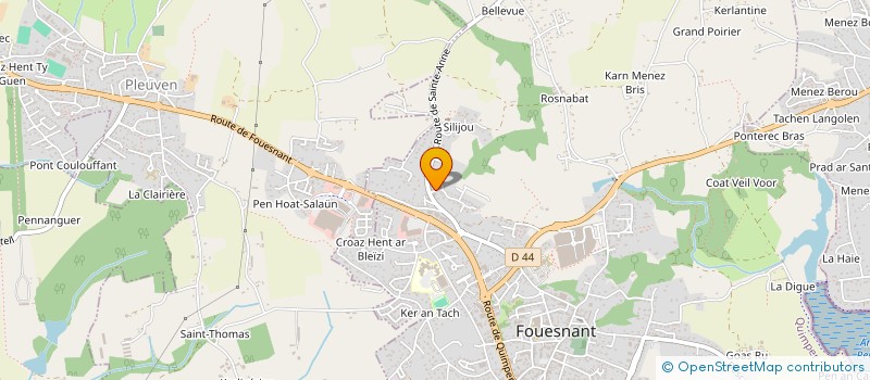 localisation de l'entreprise MONSIEUR BENOIT MERRIEN à FOUESNANT