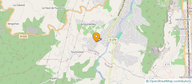 localisation de l'entreprise MONSIEUR BENOIT MICHON à SAINT-PERAY