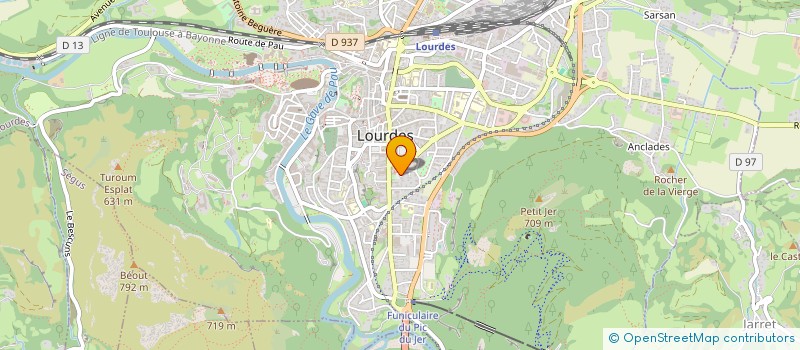 localisation de l'entreprise MONSIEUR BENOIT MILON  LOURDES