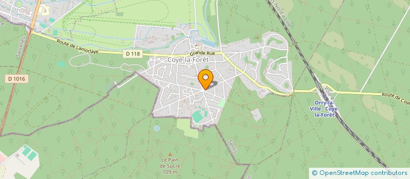 localisation de l'entreprise MONSIEUR BENOIT MINAUD  COYE-LA-FORET