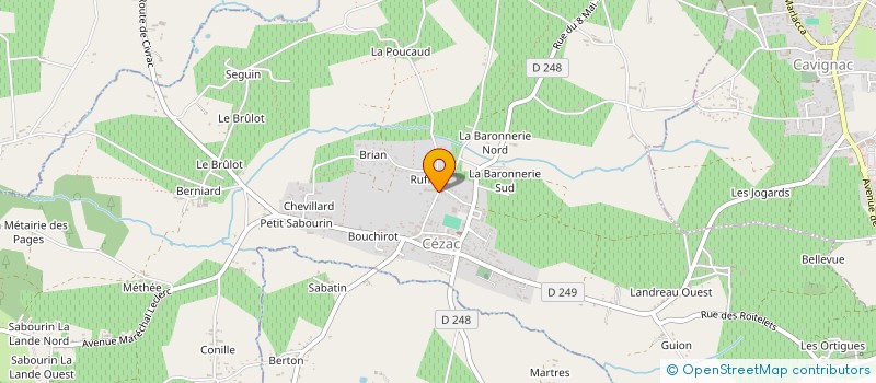 localisation de l'entreprise MONSIEUR BENOIT MIRAILLES  CEZAC