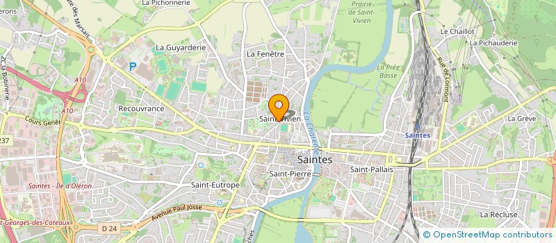 localisation de l'entreprise MONSIEUR BENOIT MITTET  SAINTES