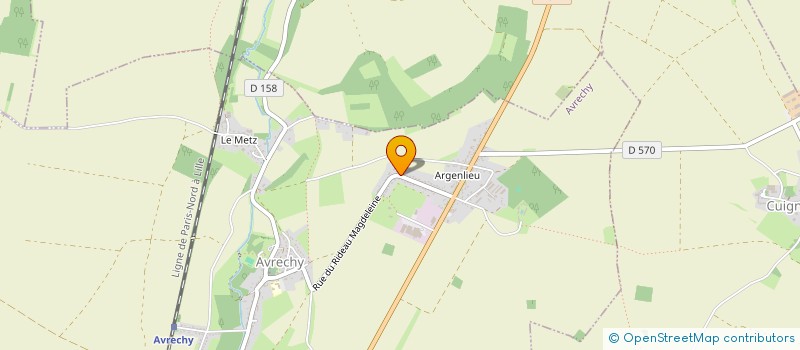 localisation de l'entreprise MONSIEUR BENOIT MODICA  AVRECHY