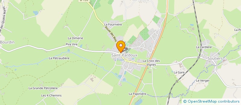 localisation de l'entreprise MONSIEUR BENOIT MOINEAU  SAINT-PARDOUX-SOUTIERS