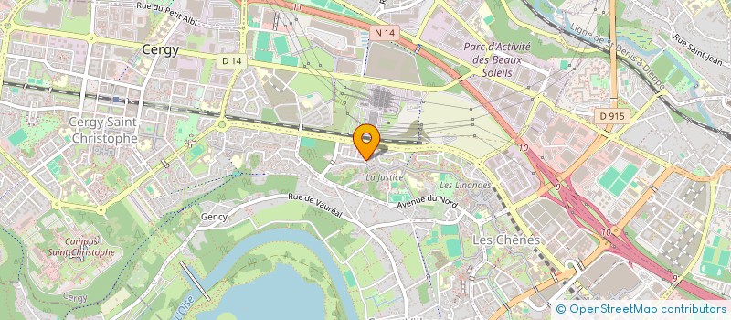 localisation de l'entreprise MONSIEUR BENOIT MONCOND'HUY  CERGY