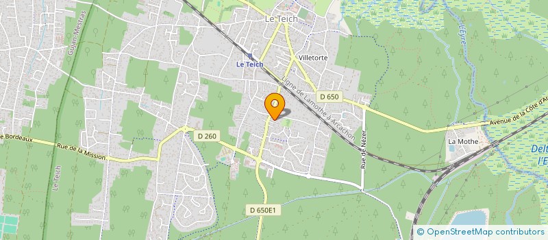 localisation de l'entreprise MONSIEUR BENOIT MONDON  LE TEICH