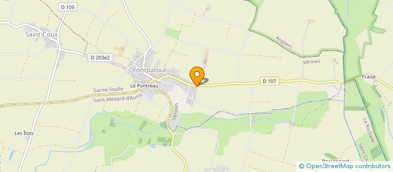 localisation de l'entreprise MONSIEUR BENOIT MONFEUILLART  VERINES