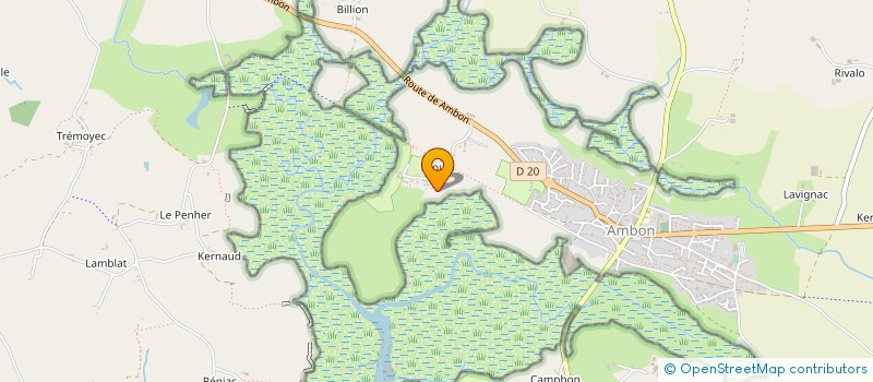 localisation de l'entreprise MONSIEUR BENOIT MONNIER  AMBON