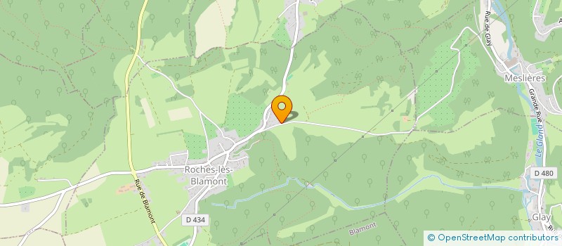 localisation de l'entreprise MONSIEUR BENOIT MONNOT  ROCHES-LES-BLAMONT
