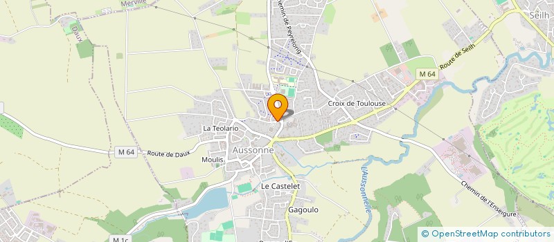 localisation de l'entreprise MONSIEUR BENOIT MOREAU  AUSSONNE