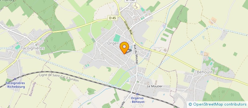 localisation de l'entreprise MONSIEUR BENOIT MOREL  ORGERUS