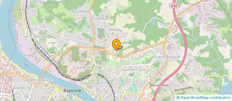 localisation de l'entreprise MONSIEUR BENOIT MOREL  BAYONNE