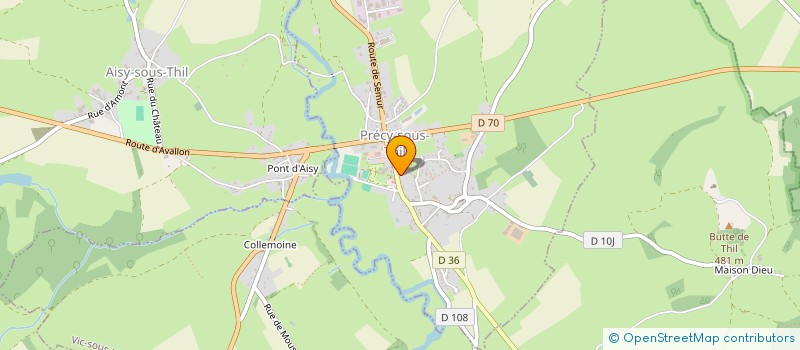 localisation de l'entreprise MONSIEUR BENOIT MORIN  PRECY-SOUS-THIL