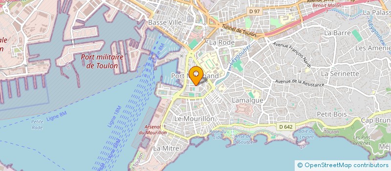 localisation de l'entreprise MONSIEUR BENOIT MOSCONI VELLA  TOULON