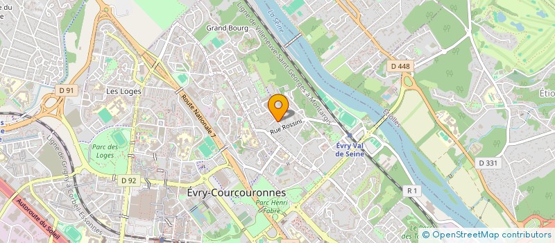 localisation de l'entreprise MONSIEUR BENOIT MOURGUYE  EVRY-COURCOURONNES