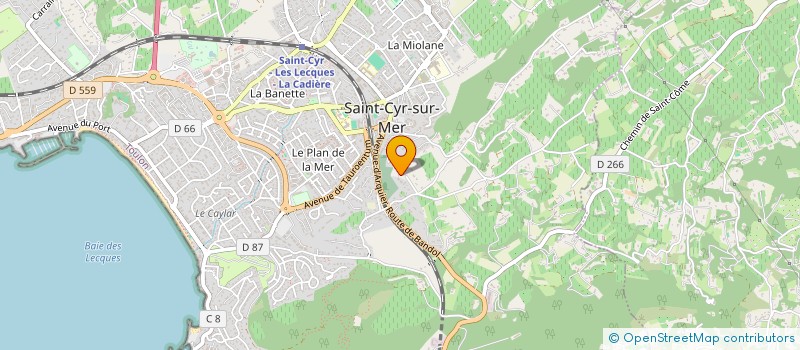 localisation de l'entreprise MONSIEUR BENOIT MOUROCQ à LA CADIERE-D'AZUR