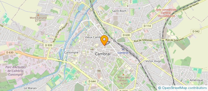 localisation de l'entreprise MONSIEUR BENOIT MULLER  CAMBRAI