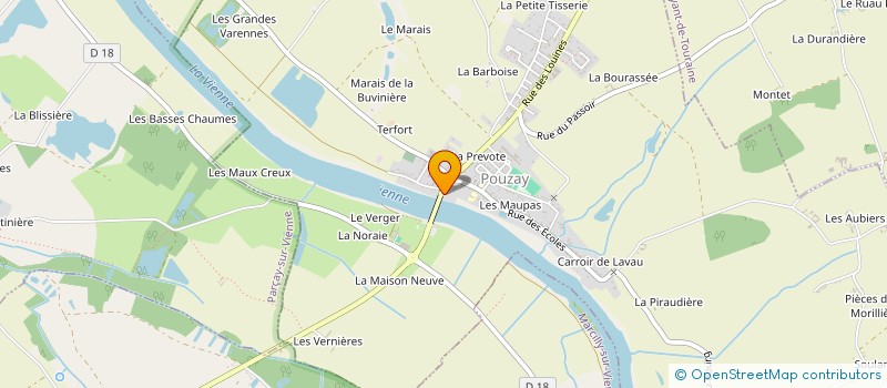 localisation de l'entreprise MONSIEUR BENOIT NABINEAU à POUZAY