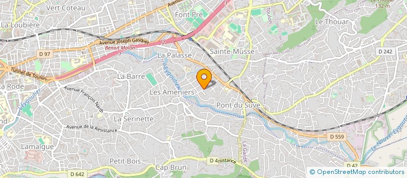 localisation de l'entreprise MONSIEUR BENOIT NAHUM  TOULON