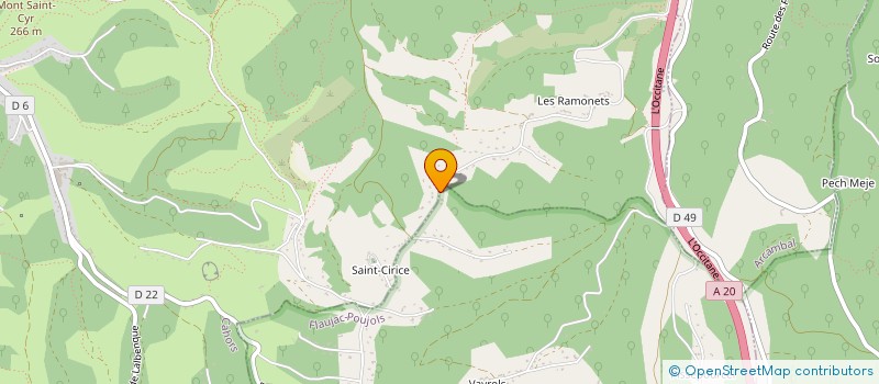 localisation de l'entreprise MONSIEUR BENOIT NATIVELLE  FLAUJAC-POUJOLS