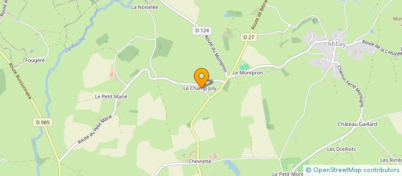 localisation de l'entreprise MONSIEUR BENOIT NIVOT  MILLAY