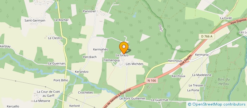 localisation de l'entreprise MONSIEUR BENOIT NOBLET  ELVEN