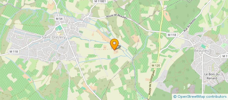 localisation de l'entreprise MONSIEUR BENOIT ODIN  SAINT-DREZERY
