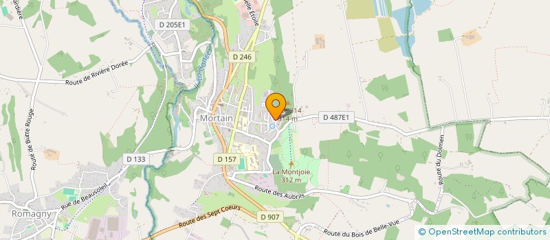 localisation de l'entreprise MONSIEUR BENOIT OLIVIER  MORTAIN-BOCAGE