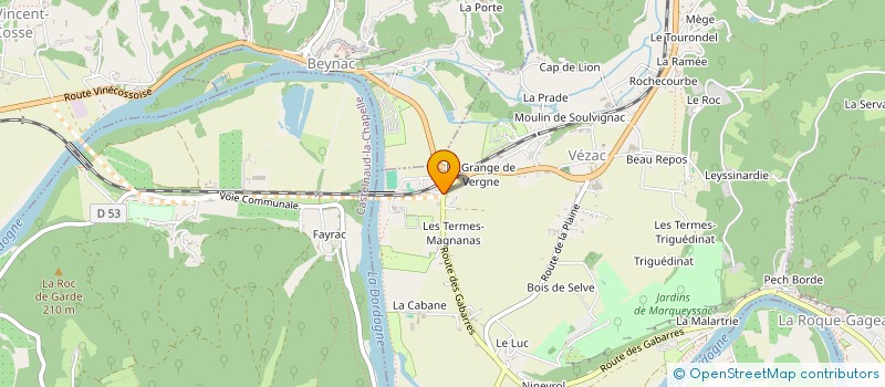 localisation de l'entreprise MONSIEUR BENOIT OLIVIERO à VEZAC