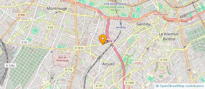 localisation de l'entreprise MONSIEUR BENOIT ONAMBELE ATANGANA à ARCUEIL