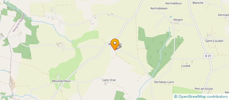 localisation de l'entreprise MONSIEUR BENOIT OREAL à KERGRIST-MOELOU