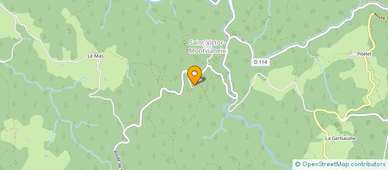 localisation de l'entreprise MONSIEUR BENOIT PACHE  SAINT-VICTOR-MONTVIANEIX