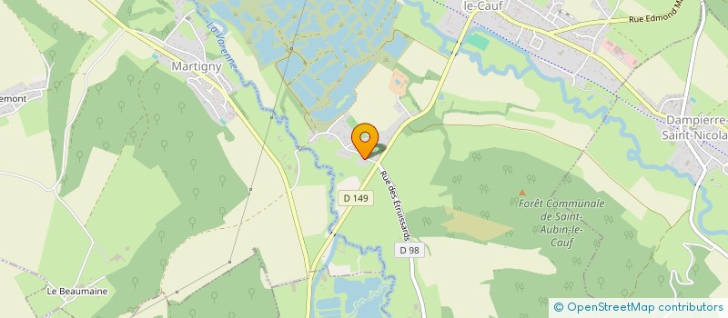 localisation de l'entreprise MONSIEUR BENOIT PAGE  SAINT-AUBIN-LE-CAUF