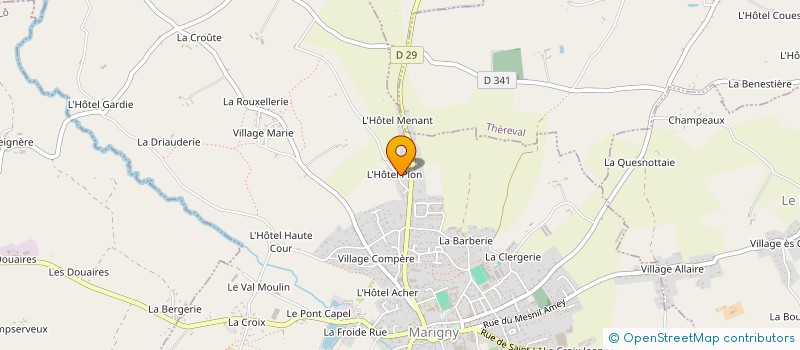 localisation de l'entreprise MONSIEUR BENOIT PALLA  MARIGNY-LE-LOZON