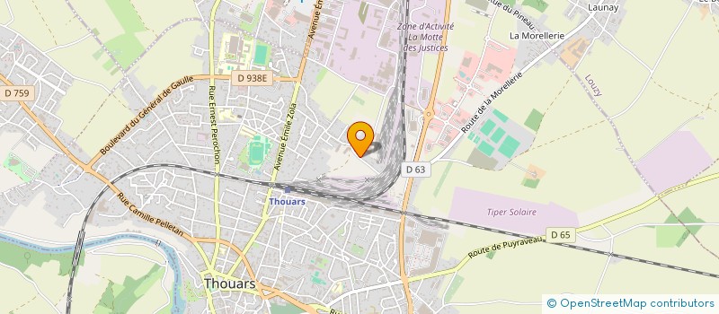 localisation de l'entreprise MONSIEUR BENOIT PANNIER  THOUARS