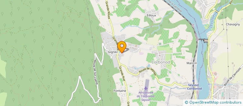 localisation de l'entreprise MONSIEUR BENOIT PARMENTIER  CORBONOD