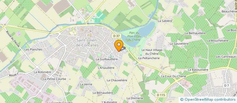 localisation de l'entreprise MONSIEUR BENOIT PASCAUD  SAINT-JULIEN-DE-CONCELLES