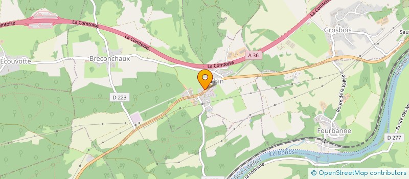 localisation de l'entreprise MONSIEUR BENOIT PASTOR  BRECONCHAUX