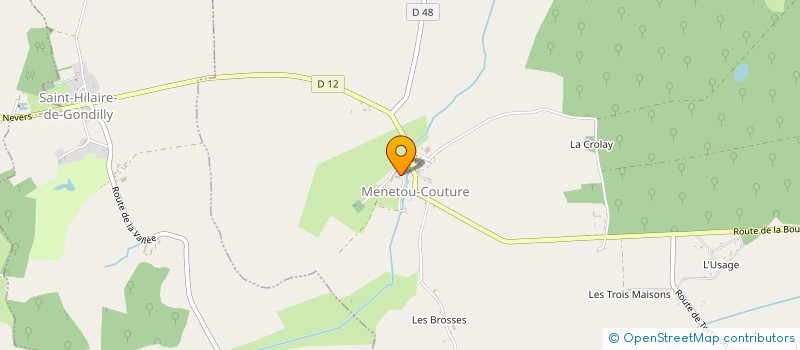 localisation de l'entreprise MONSIEUR BENOIT PAVIN  MENETOU-COUTURE