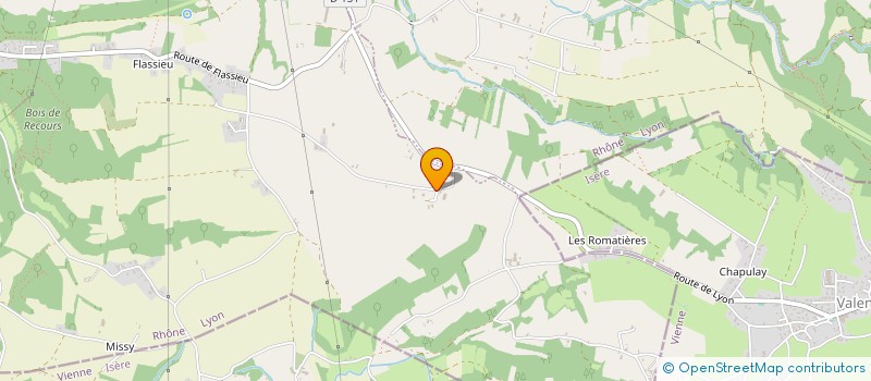 localisation de l'entreprise MONSIEUR BENOIT PECH  CHAPONNAY